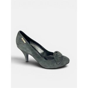 New Andrea Morelli Italy Gray Suede Pumps Heels EUR 36 US 6